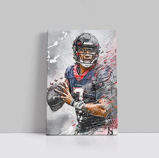 Discover C.J. Stroud Houston Texans Football Poster Vertical