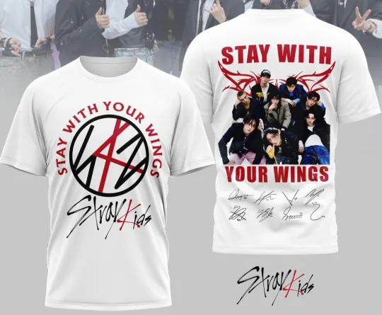 Discover Stray Kids Stay With Your Wings AOP T-Shirt