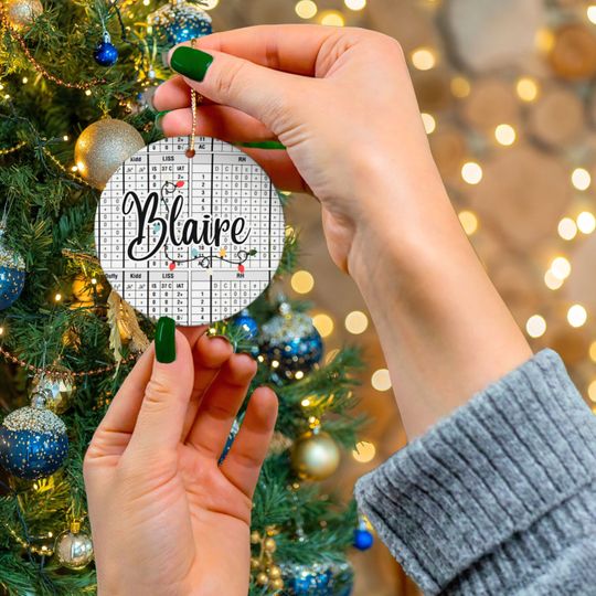 Personalized Blood Bank Christmas Ornament, Medical Lab Science, Coworker Christmas Gift, Laboratory Gift