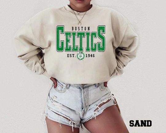 Boston Celtics Sweatshirt, Vintage Celtics Basketball Shirt, Retro NBA Sports Tee, Game Day Fan Gift Unisex.....|||