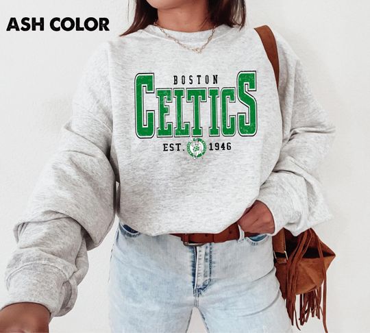 Boston Celtics Sweatshirt, Vintage Celtics Basketball Shirt, Retro NBA Sports Tee, Game Day Fan Gift Unisex.....|||