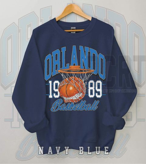 Discover Orlando Basketball Unisex NuBlend Crewneck Sweatshirt ID