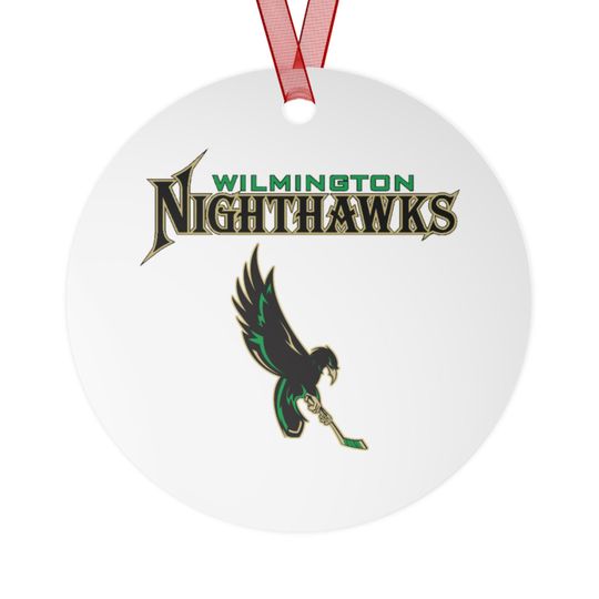 Discover Metal Ornament, Wilmington Nighthawks Ice Hockey Personalized Delaware Gift