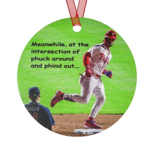 Discover Bryce Harper/ Philadelphia Phillies- Metal Ornaments-Two Sides