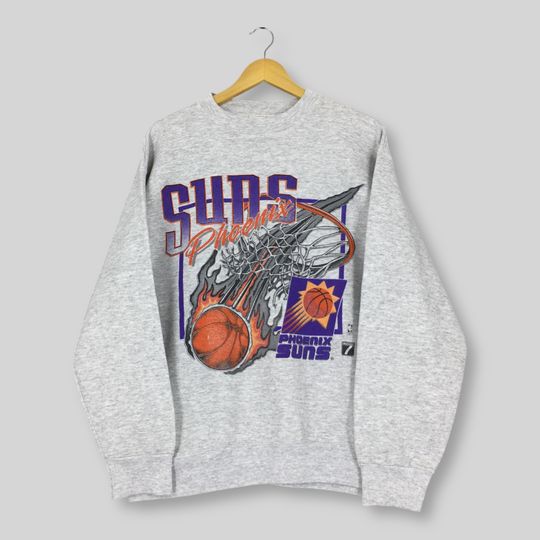 Vintage 90s Phoenix Suns NBA Sweatshirt Large Phoenix Suns Basketball Spell Out Logo Sweater Suns American Basketball Sweater Suns Jumper L