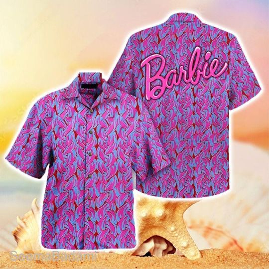 Come On Barbie Let'S Go Party Hawaiian Shirt For Men Shirts Barbie Short Sleeve Button Down Shirt Outfit, Aloha Summer Beach Shirt