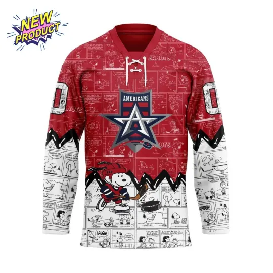 Discover Custom Name Alleen Americans Special Peanuts Lace Hockey Shirt Design