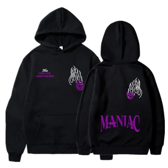 Discover Stray Kids MANIAC Hoodie, KPOP Concert Pullover, SKZ STAY Double Sided Hoodie