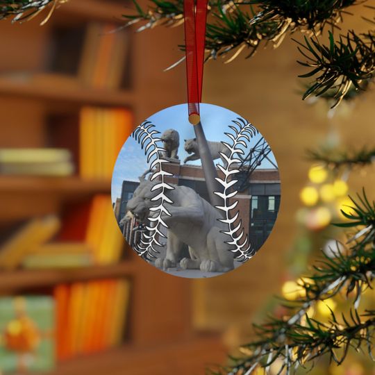 Tiger Statues baseball ornament | Metal Ornament, Stadium Photo