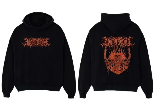 Discover Lorna Shore Band Double Sided Black Hoodie