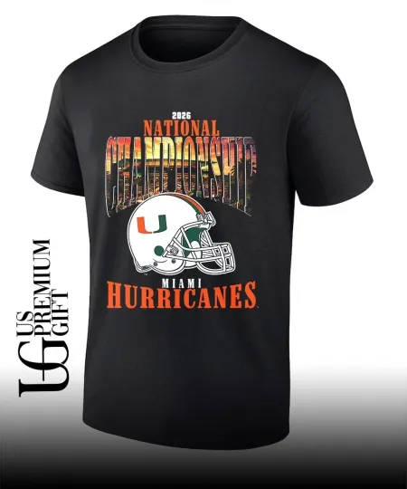 Discover Miami Hurricane National Championship 2026 helmet shirt S-5XL