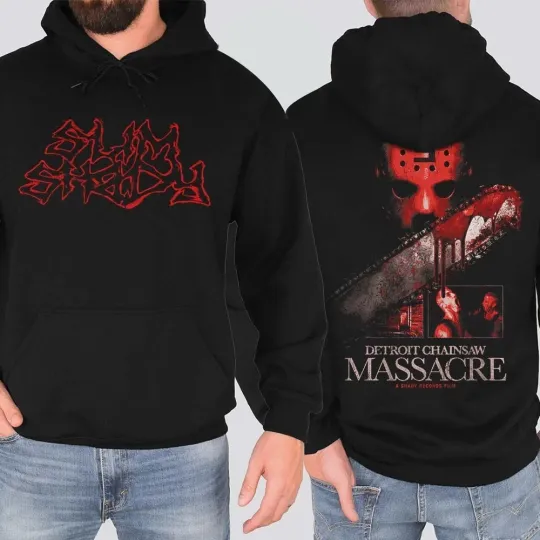 Eminem Shady Massacre Capsule Hoodie with Detroit Chainsaw Print