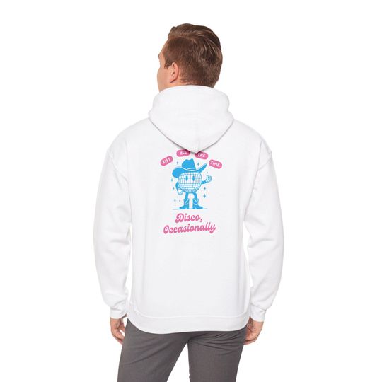 Discover Kiss All The Time Disco Hoodie | Harry Inspired Double Sided Hooded Sweatshirt