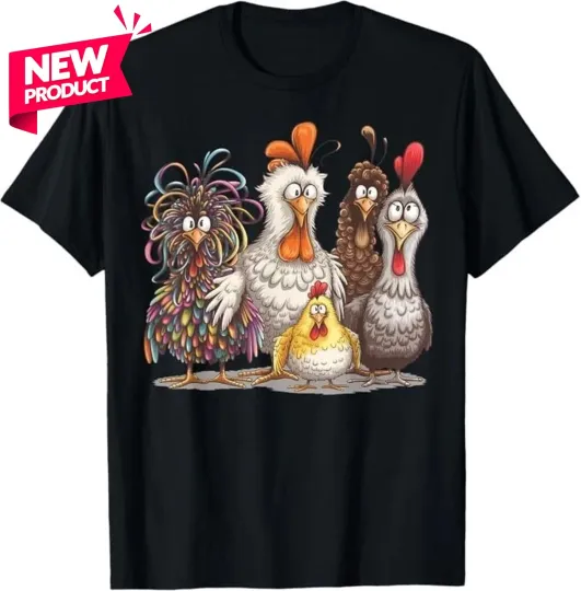 Discover Chicken Art Crazy Chicken Gifts For Men Women Kid Boy Family T-Shirt S-5XL