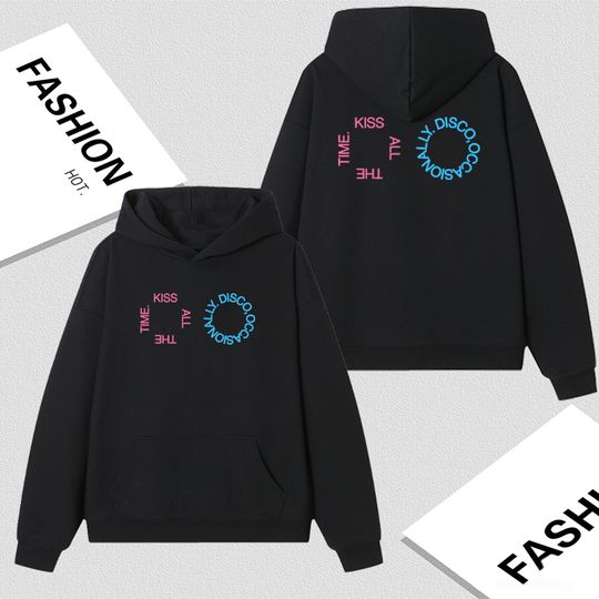 Discover 2026 New Album Kiss All The Time. Disco Occasional Men Women Hoodie