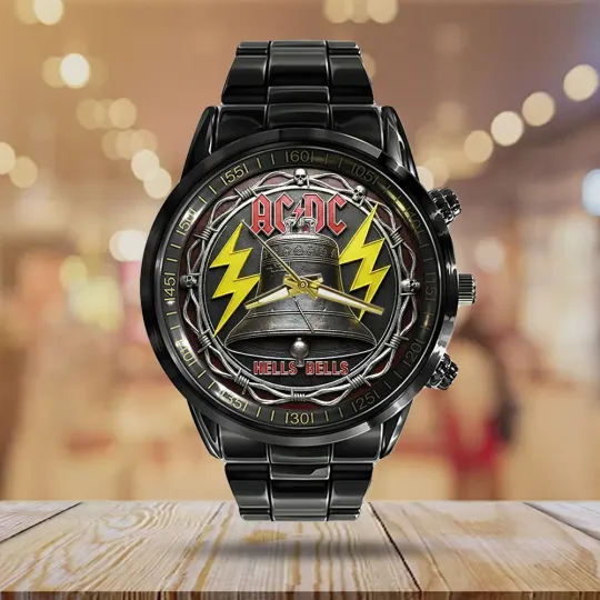 Discover AC DC Black Stainless Steel Watch
