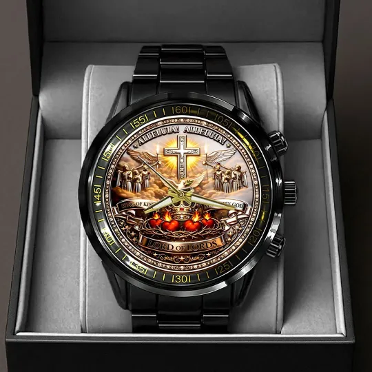 Discover Christian Faith - Black Stainless Steel Watch