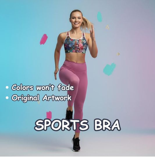 Discover Womens Padded Sports Bra | Workout Bra | Yoga Bra | Running Bra | Racerback Athletic Bra