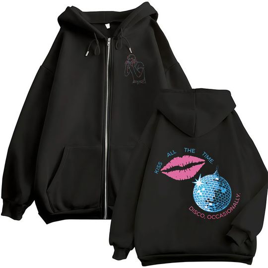 Discover Kiss All The Time Disco Occasionally Tour 2026 Zipper Hoody Harry