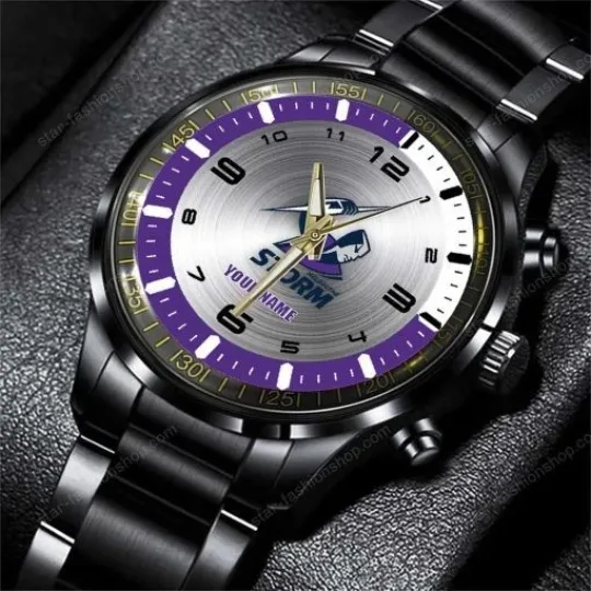 Discover Melbourne Storm Custom Name Steel Watch