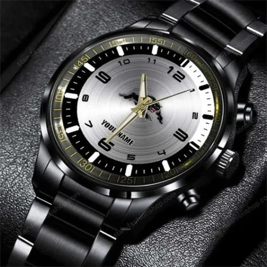 Discover Penrith Panthers Custom Name Steel Watch