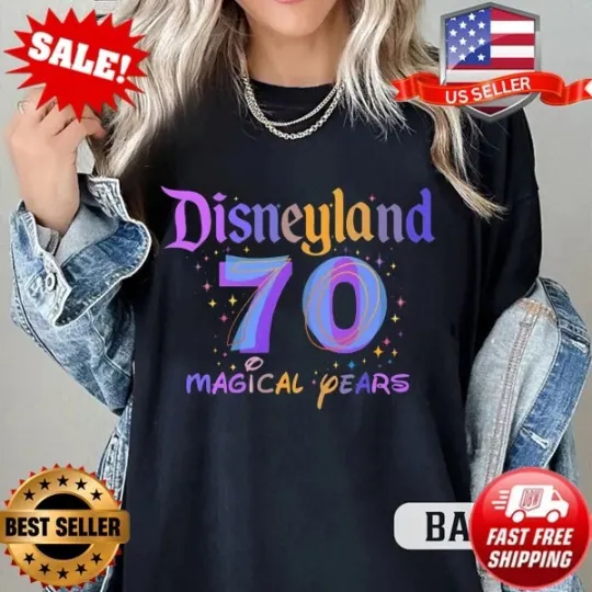 Discover Disneyland 1955-2025 70th Anniversary Shirt, Disney Family Vacation Shirt