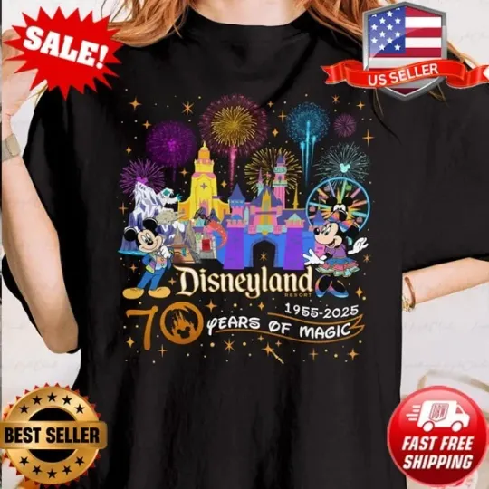 Discover Disney 70 Magical Years Shirt, Disneyland Trip Shirt, Disney Vacation 2025 Shirt
