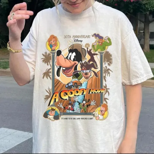 Discover A Goffy Movie 30th Anniversary Shirt, Goofy Movie Powerline T-Shirt S-5XL