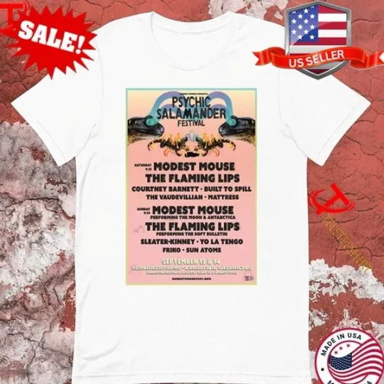 Discover Psychic Salamander Festival Modest Mouse September 13 2025 T-shirts