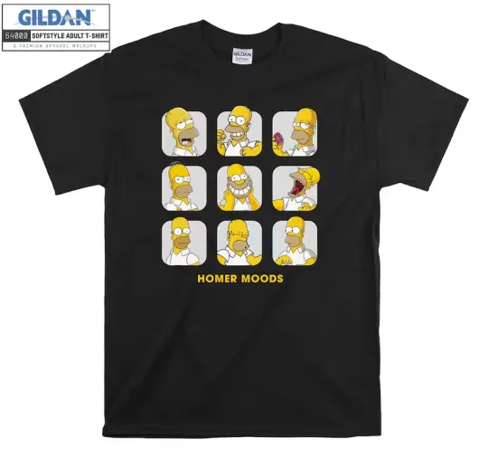 Discover Homer Simpson Moods The Simpson T-shirt Hoody Kids Child Tote Bag Tshirt S-M-L-X