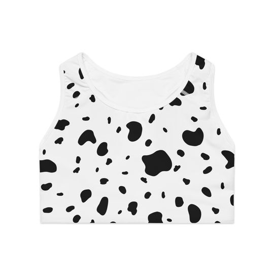 Discover Dalmatian Print Women's Sports Bra