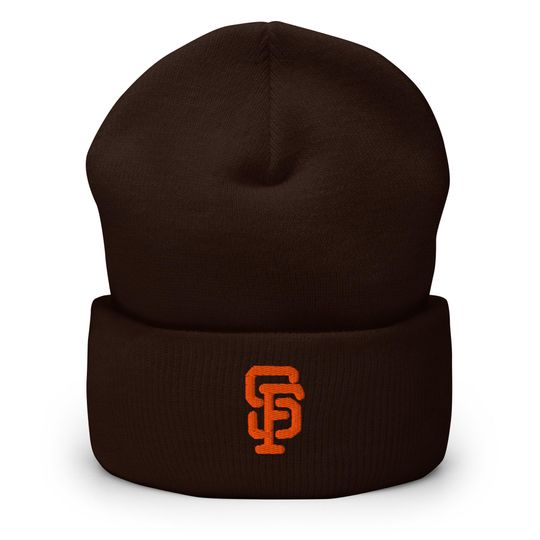 Discover San Francisco Minimalist Embroidered Cuffed Beanie Hat
