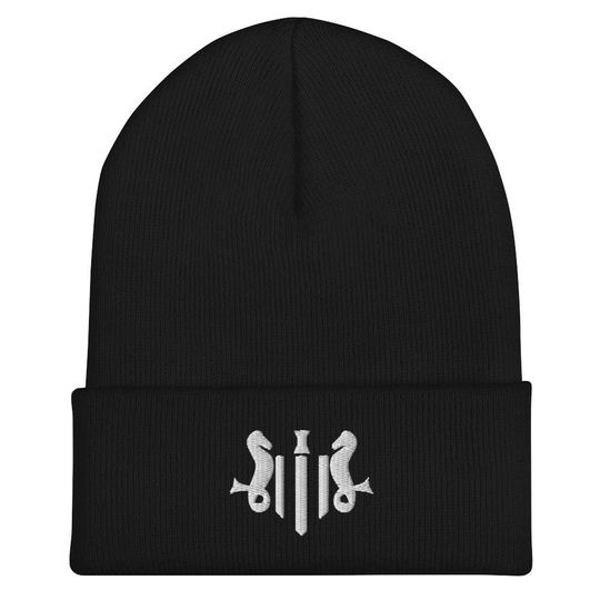 Discover Magpies Embroidered Cuffed Beanie Football Hat
