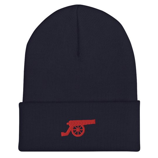 Discover Gooners Embroidered Cuffed Beanie Knitted Soccer Hat