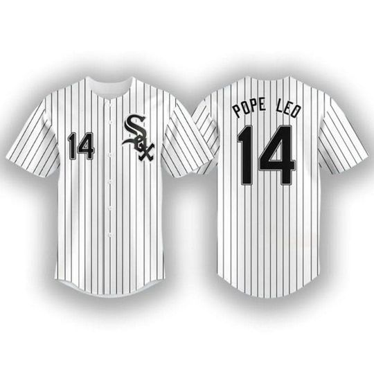 Discover Pope Leo XIV White Sox Baseball Jersey - First American Pope Leo XIV Shirt