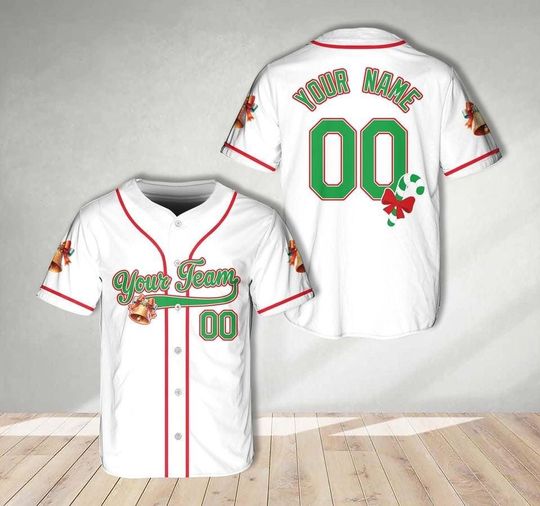 Discover Personalized Christmas Baseball Jersey for Family Matching Polyester Jersey