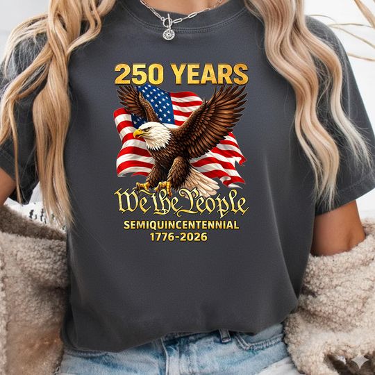 Discover 250 Years American Flag 4th of July 1776 T-Shirt for Men and Women
