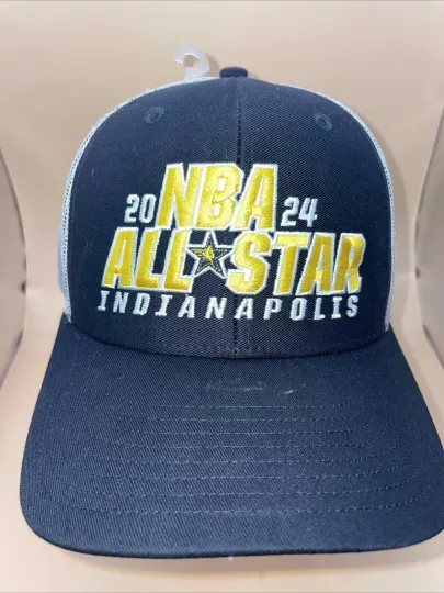 2024 NBA ALL STAR GAME Trucker Mesh Hat Cap Indianapolis ‘47 Brand Nice! Clean!