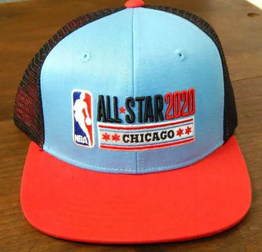 NBA All Star Game 2020 Chicago Bulls basketball youth trucker baseball hat cap