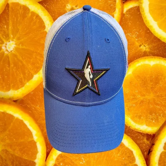 NBA All Star Game New Era 9FORTY Mesh Trucker Hat Cap Royal Blue Adjustable