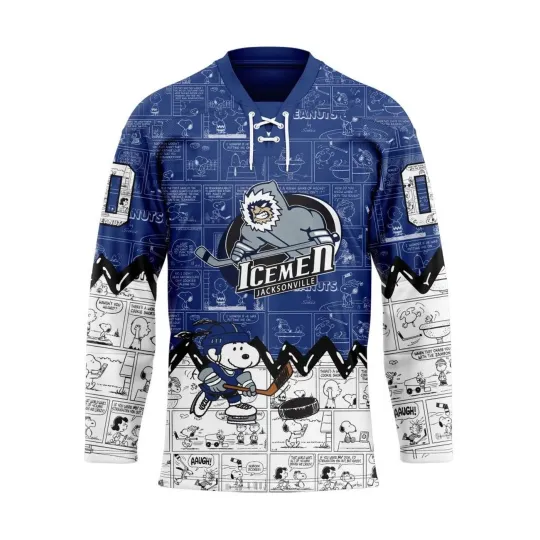 Discover Personalized Jacksonviille Icemen Speciial Lace Hockey Shirt Design