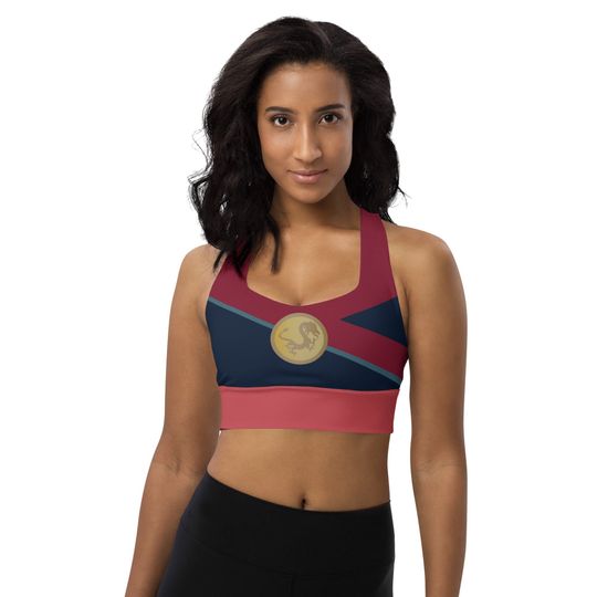 Discover The Fighting Warrior Princess Running Costume Longline Sports Bra