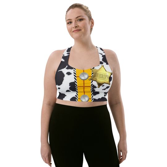 Women's Woody Inspired Recycled Longline Sports Bra