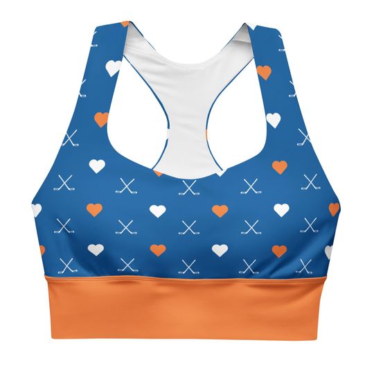 Discover NY Islanders Hockey Love Longline Sports Bra