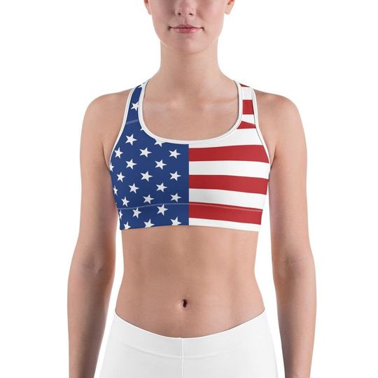 Discover USA Stars & Stripes Sports Bra