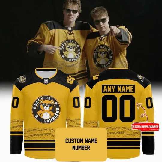 Discover Personalized Name & Number Grrreen Bay Jersey - All Size