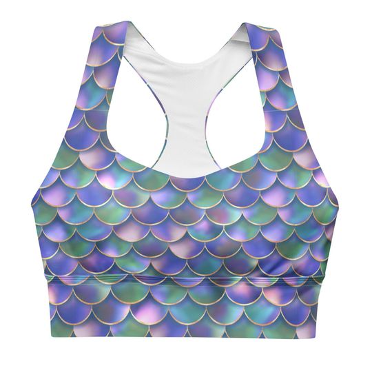 Discover Mermaid Scales  Sports Bra