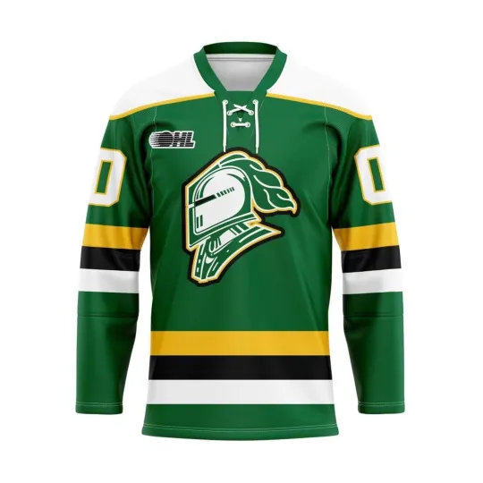 Discover Lonndon Personalized 2025 Green Lace Hockey USA Size