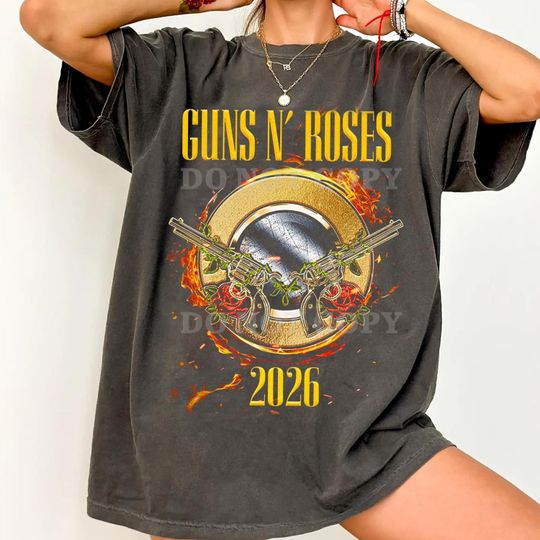 Discover Comfort Colors Guns N' Roses T-Shirt for Concert 2026 Tour