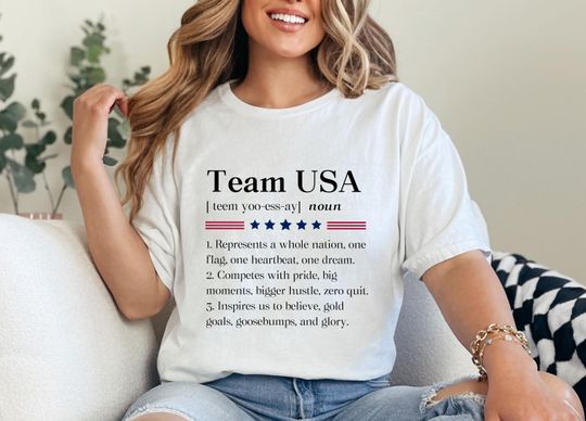Usa Team Definition Shirt, Winter Olympics Gift, Patriotic American Tshirt, Usa Sports Fan Tee, Usa Team Definition Gift, Usa Sports Fan Tee